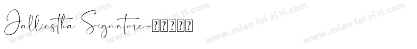 Jalliestha Signature字体转换